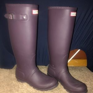 Purple Tall Hunter Boots
